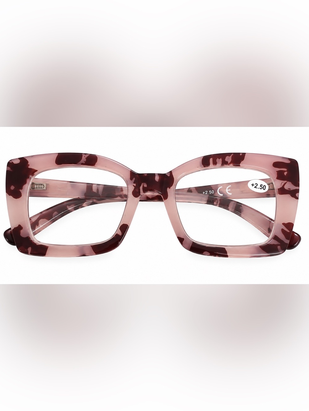 Women's Pink Tortoiseshell Reading Glasses +2.5